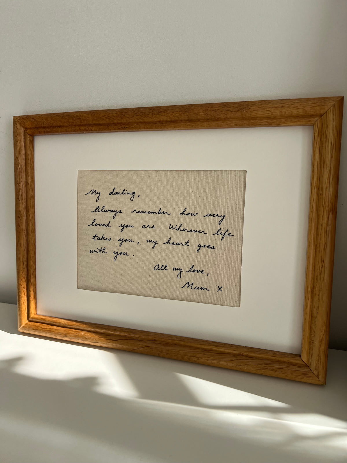 Custom Embroidered Keepsake